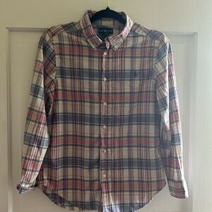 Ralph Lauren Plaid Cotton Shirt Blouse